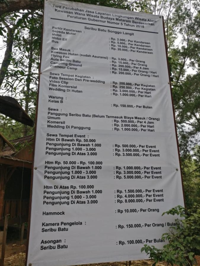 Seribu Batu Songgo Langit Resort&Camp Bantul Bagian luar foto